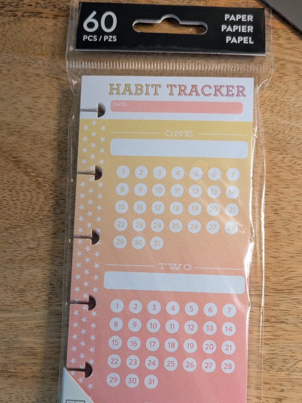 Happy Planner Mini Half Sheet Habit Tracker